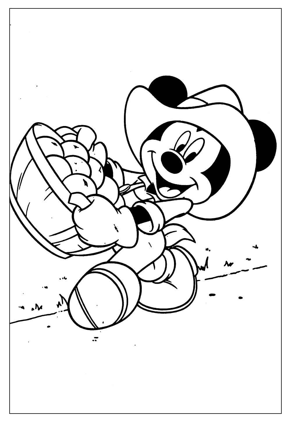 Desenho do Mickey para pintar