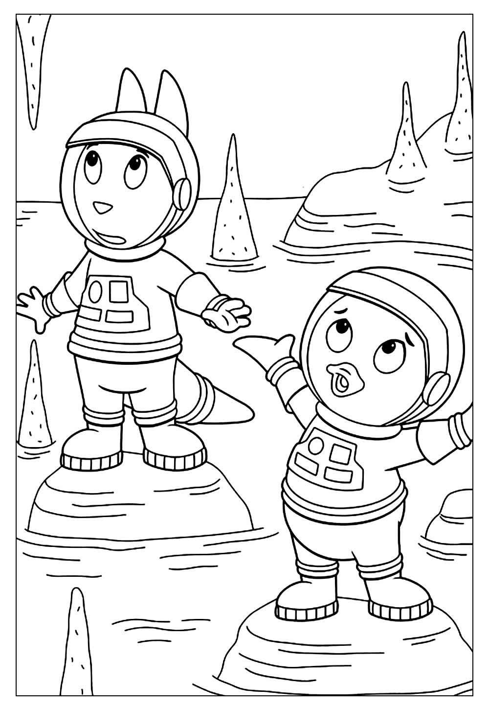 Desenhos dos Backyardigans para Colorir e Pintar