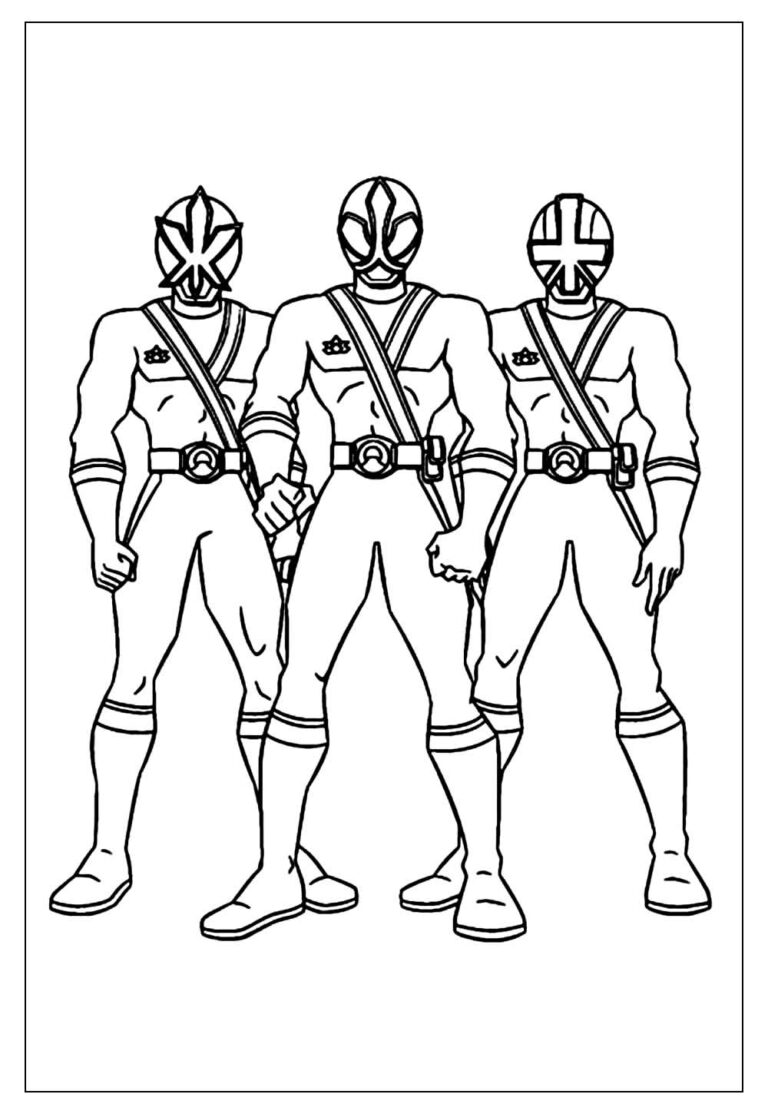 Desenhos dos Power Rangers - Modelos para Colorir