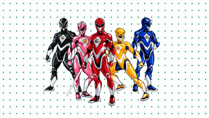 Desenhos de Power Rangers para colorir