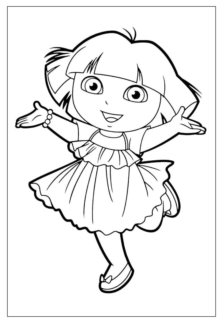 Desenhos da Dora Aventureira para Colorir e Pintar
