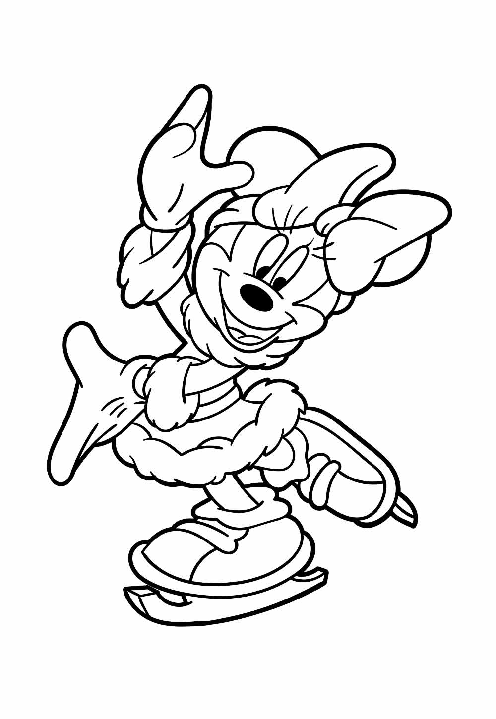 Desenho para colorir de Minnie