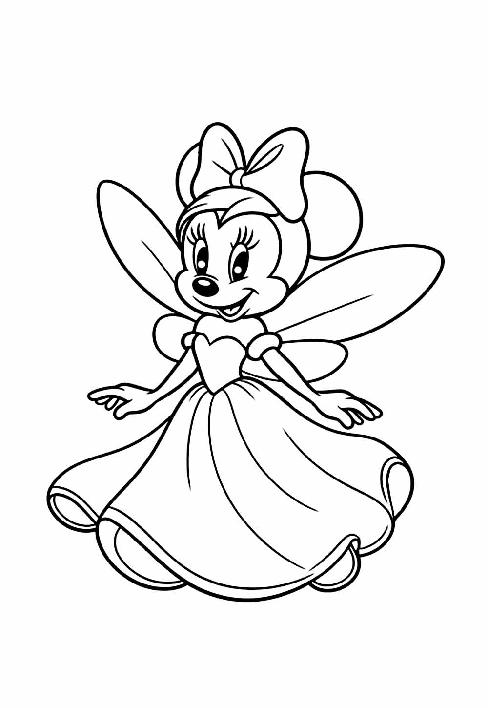 Minnie para colorir