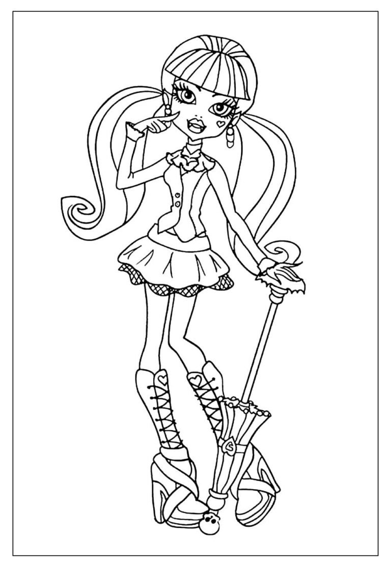 Desenhos da Monster High para Colorir e Pintar
