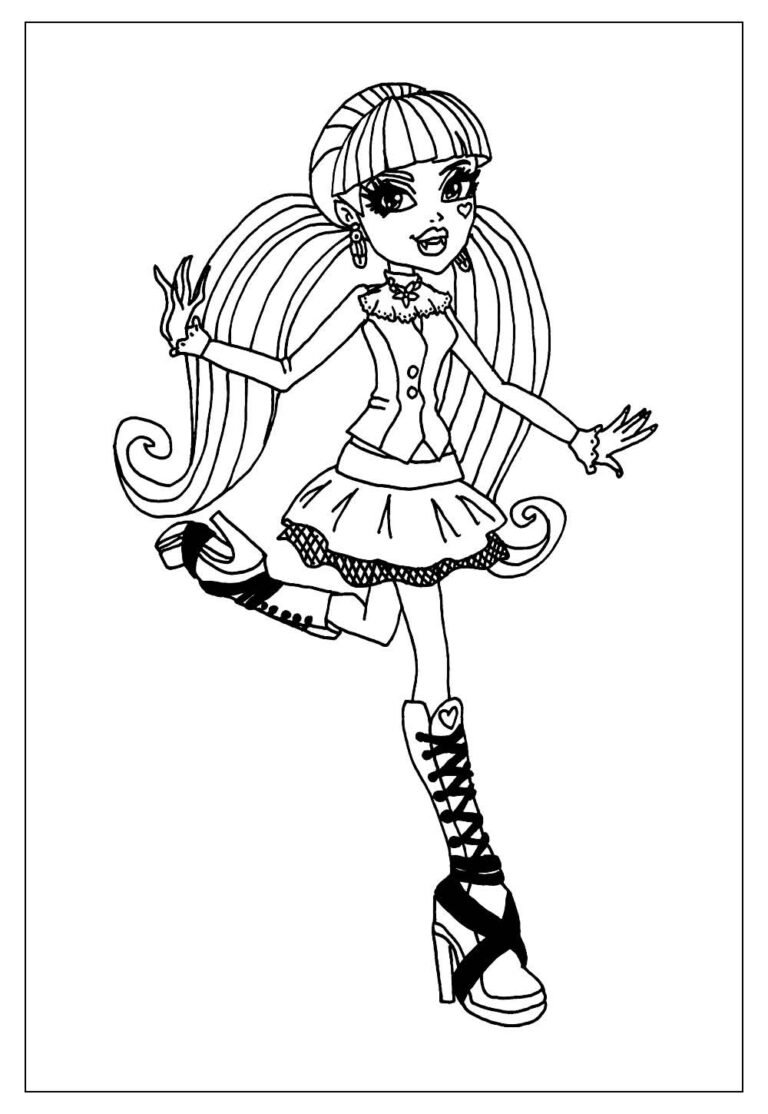 Desenhos da Monster High para Colorir e Pintar