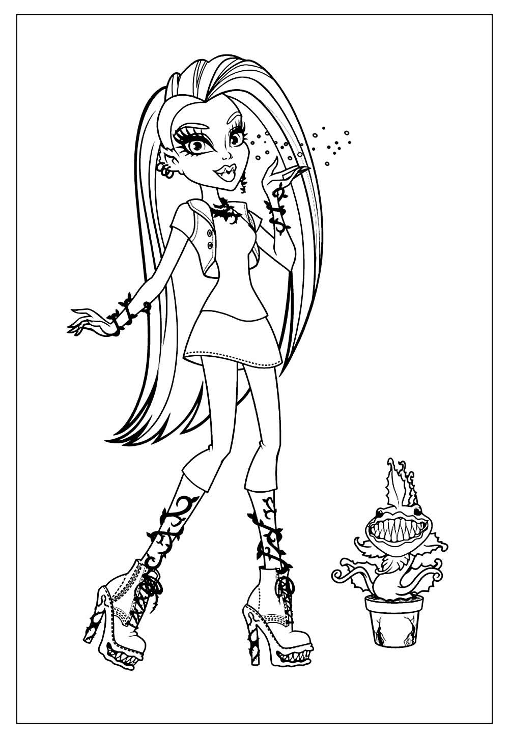 Desenhos da Monster High para Colorir e Pintar