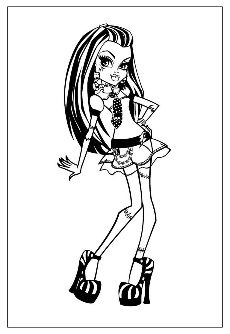 Desenhos da Monster High para Colorir e Pintar