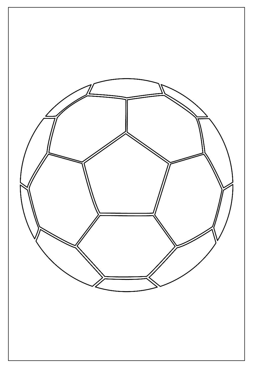 Desenho de Bola de Futebol para colorir