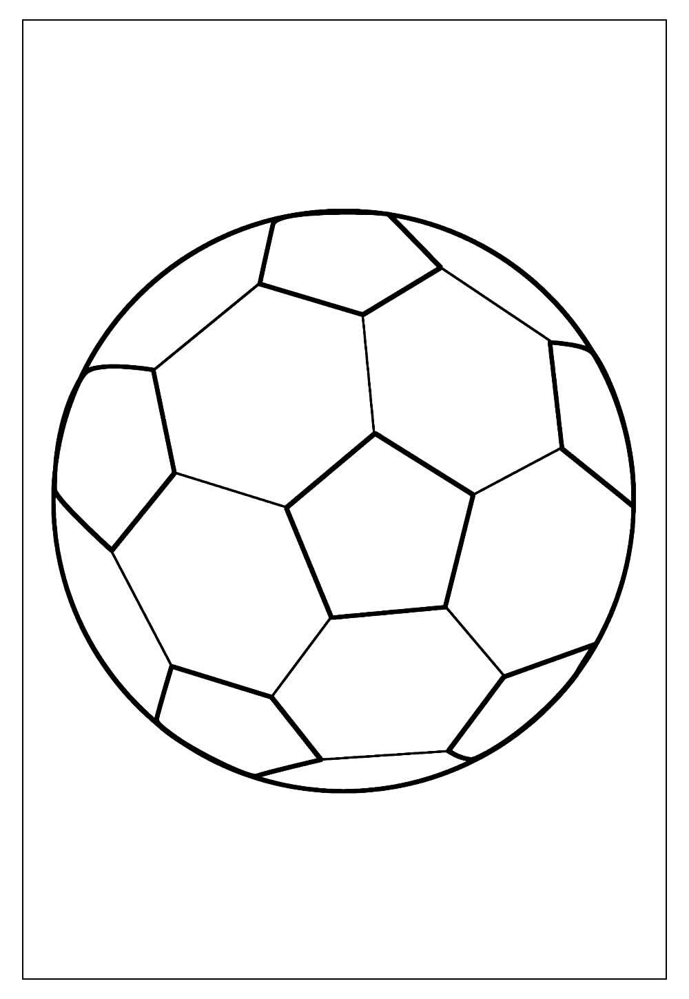 Desenho de Bola de Futebol para colorir