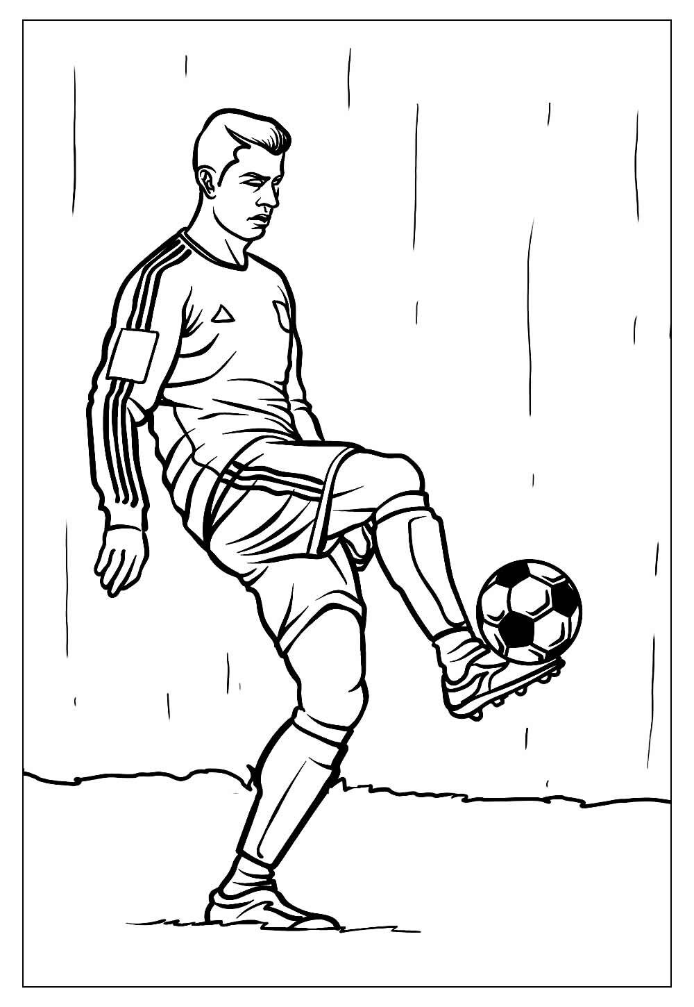 Desenhos de Futebol para colorir - Páginas para impressão grátis