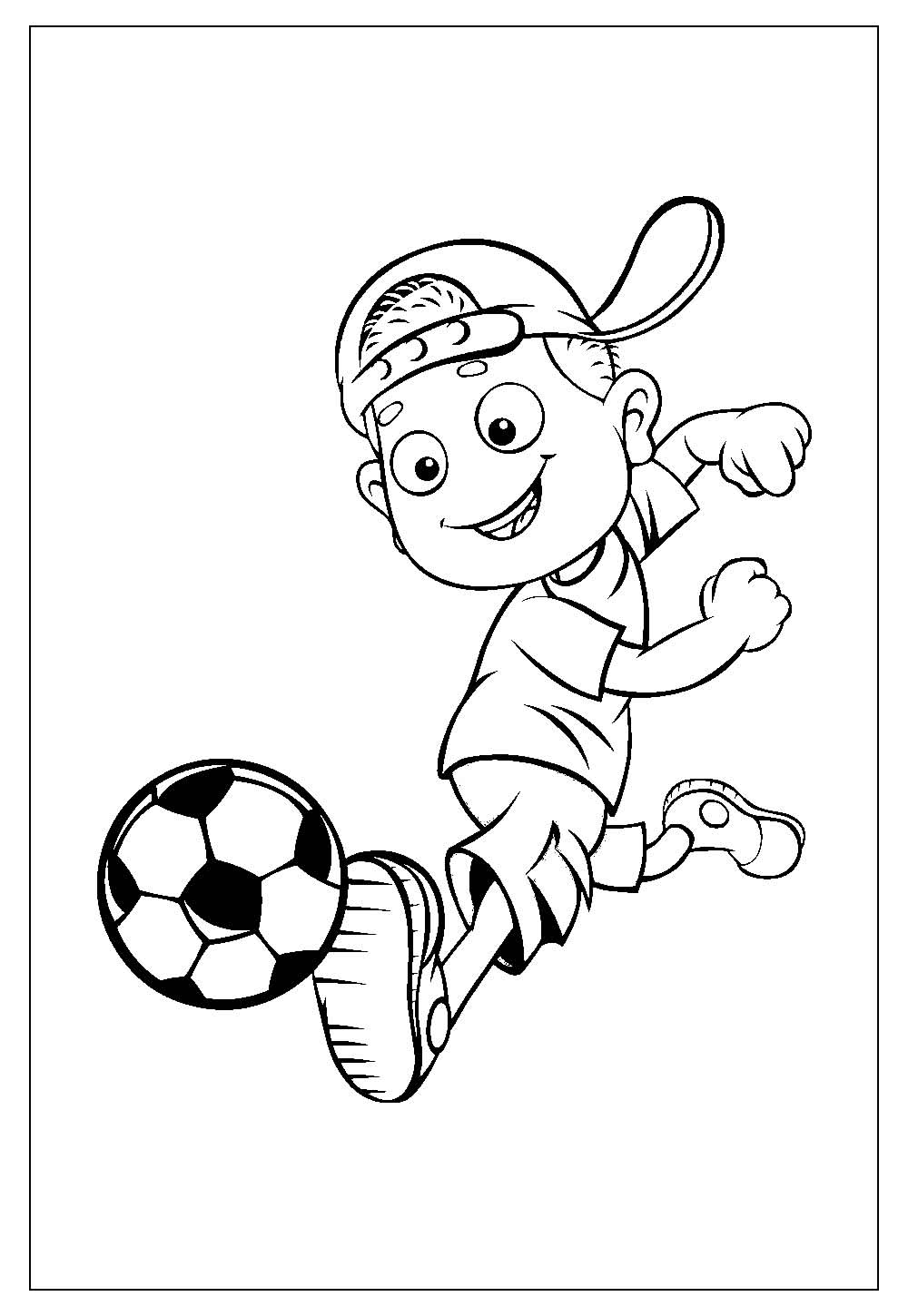 Desenhos de Futebol para Colorir e Pintar - Tudo Para Colorir