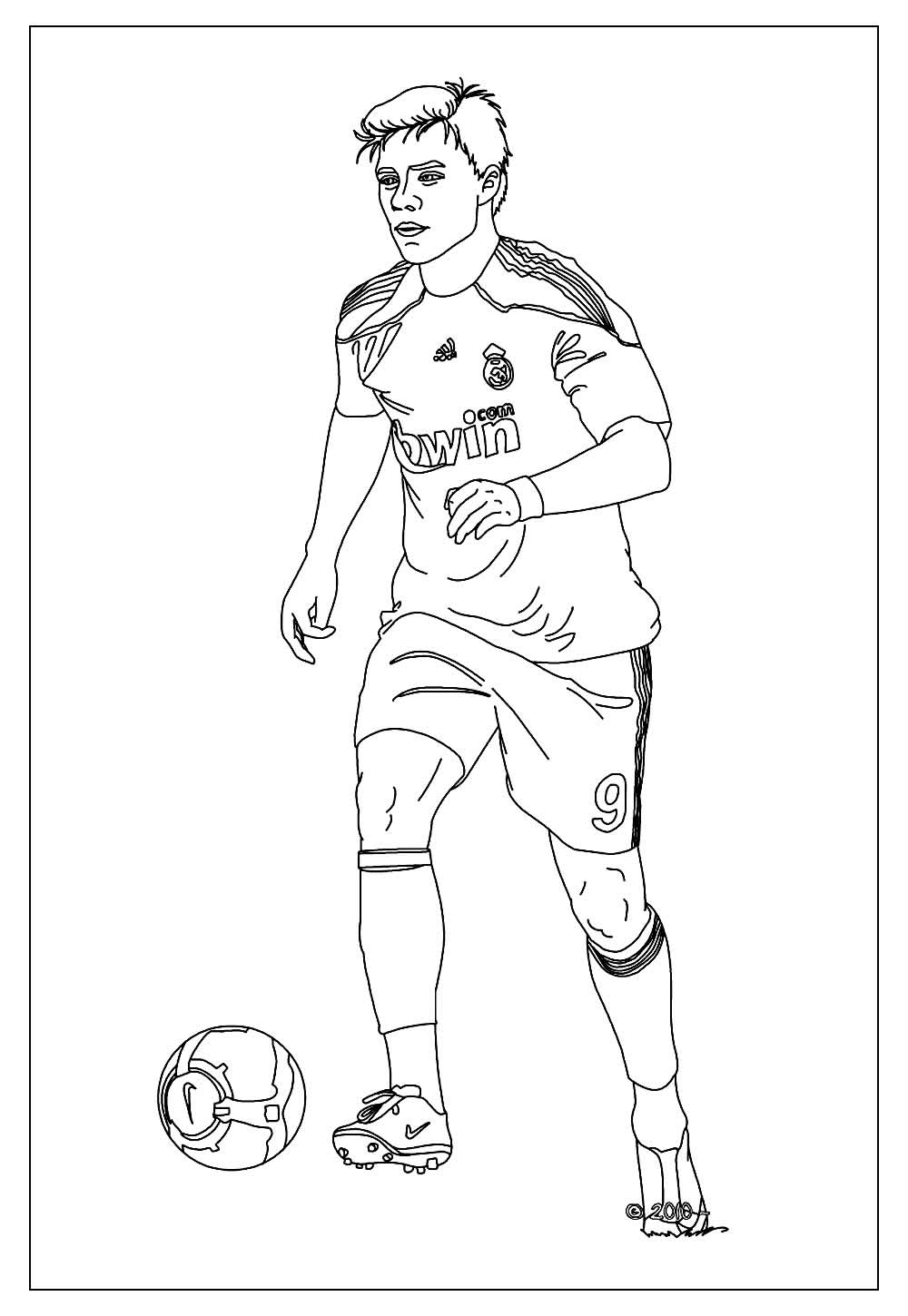 Desenhos de Futebol para Colorir e Pintar - Tudo Para Colorir