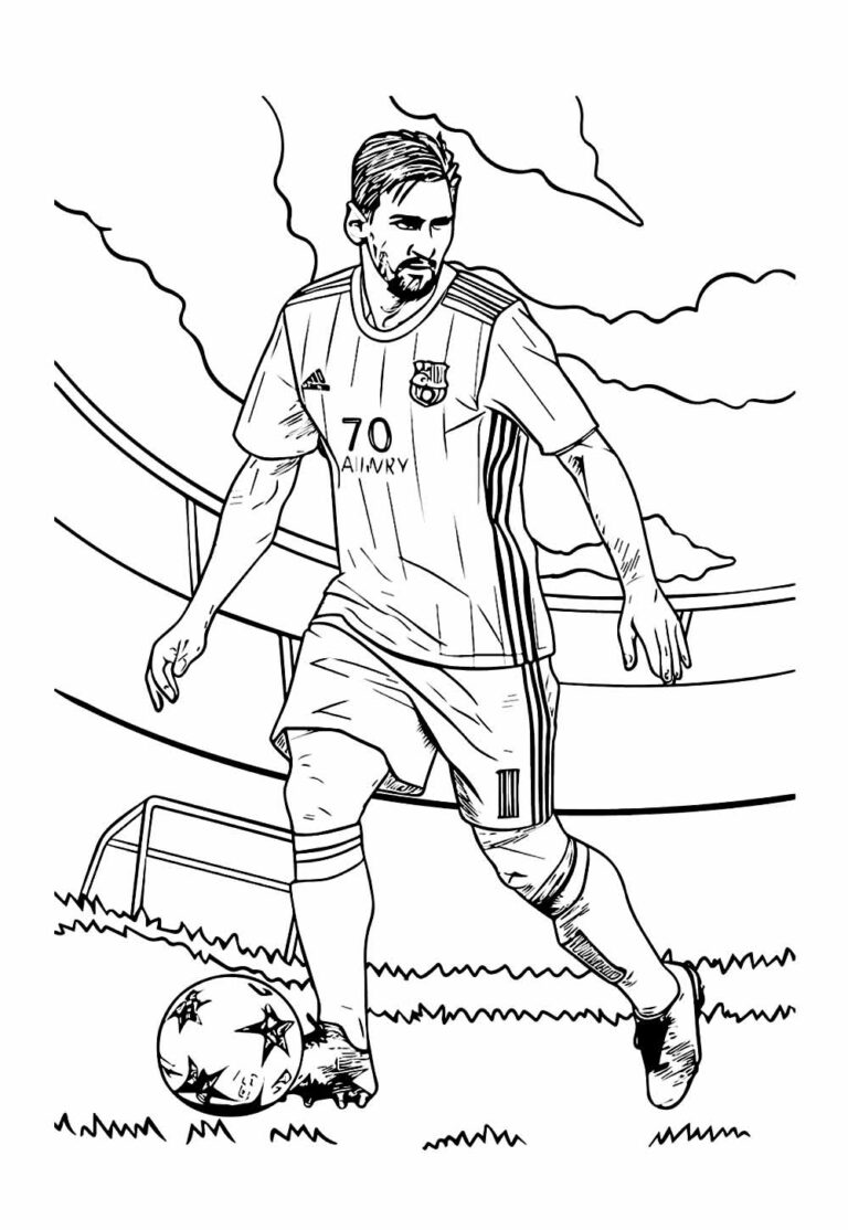 Desenhos de Futebol para Colorir e Pintar - Tudo Para Colorir