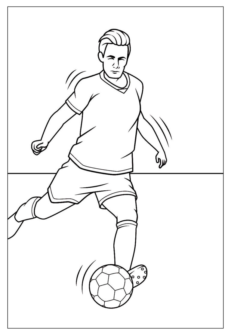 Desenhos de Futebol para Colorir e Pintar - Tudo Para Colorir