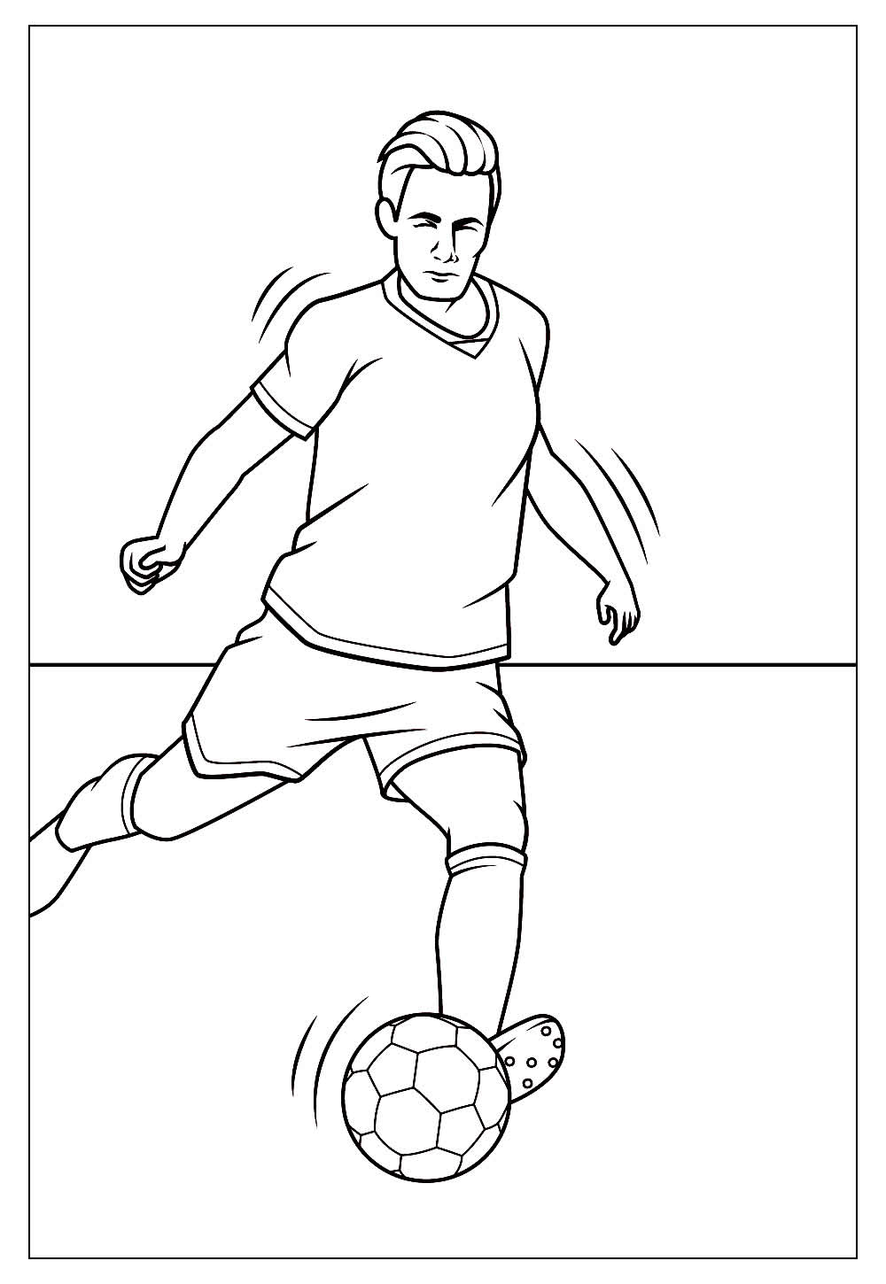 Desenhos de Futebol para Colorir e Pintar - Tudo Para Colorir