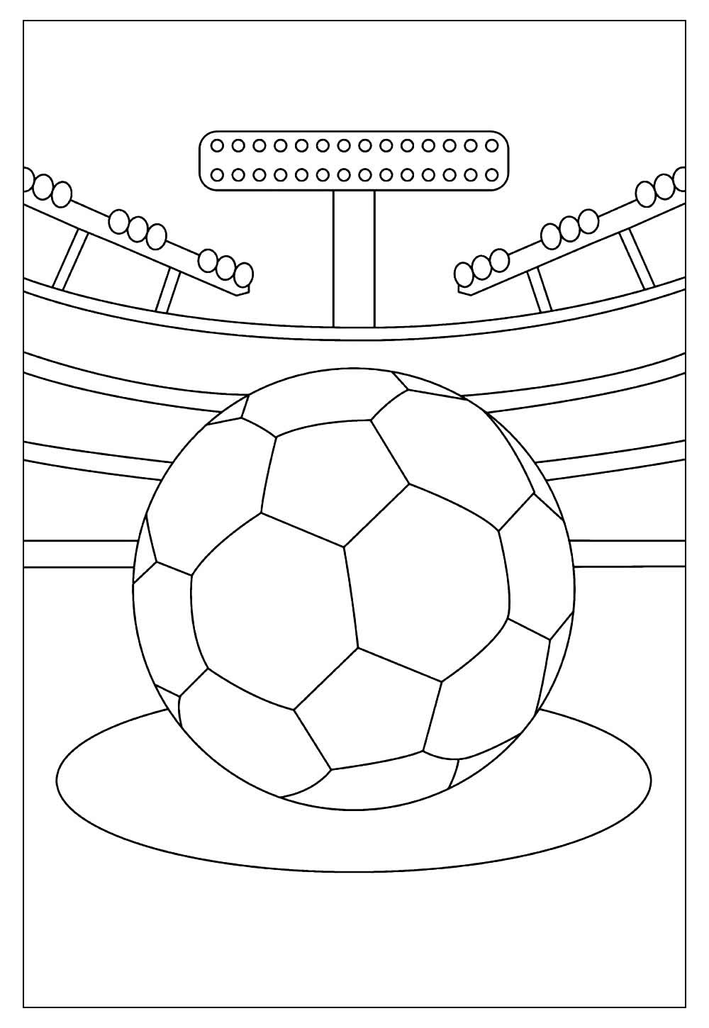 Desenhos de Futebol para Colorir e Pintar - Tudo Para Colorir