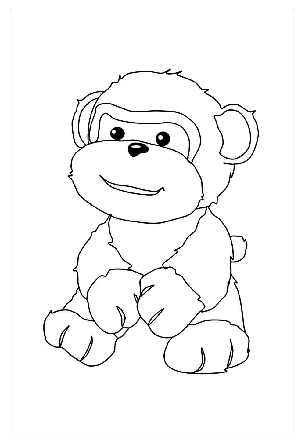 Desenhos de Macaco para pintar