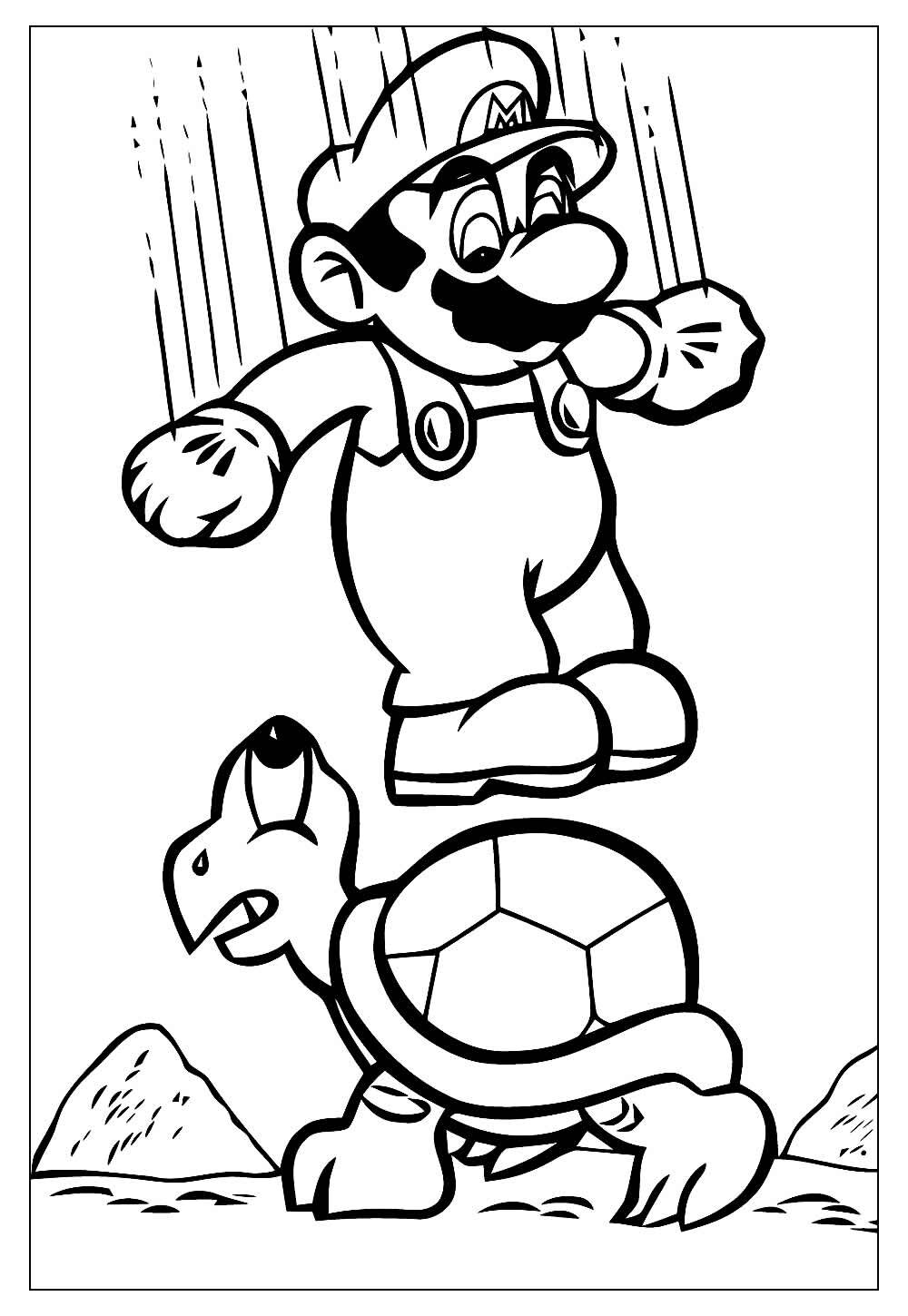 Desenhos do Mario Bros para Colorir e Pintar - Tudo Para Colorir
