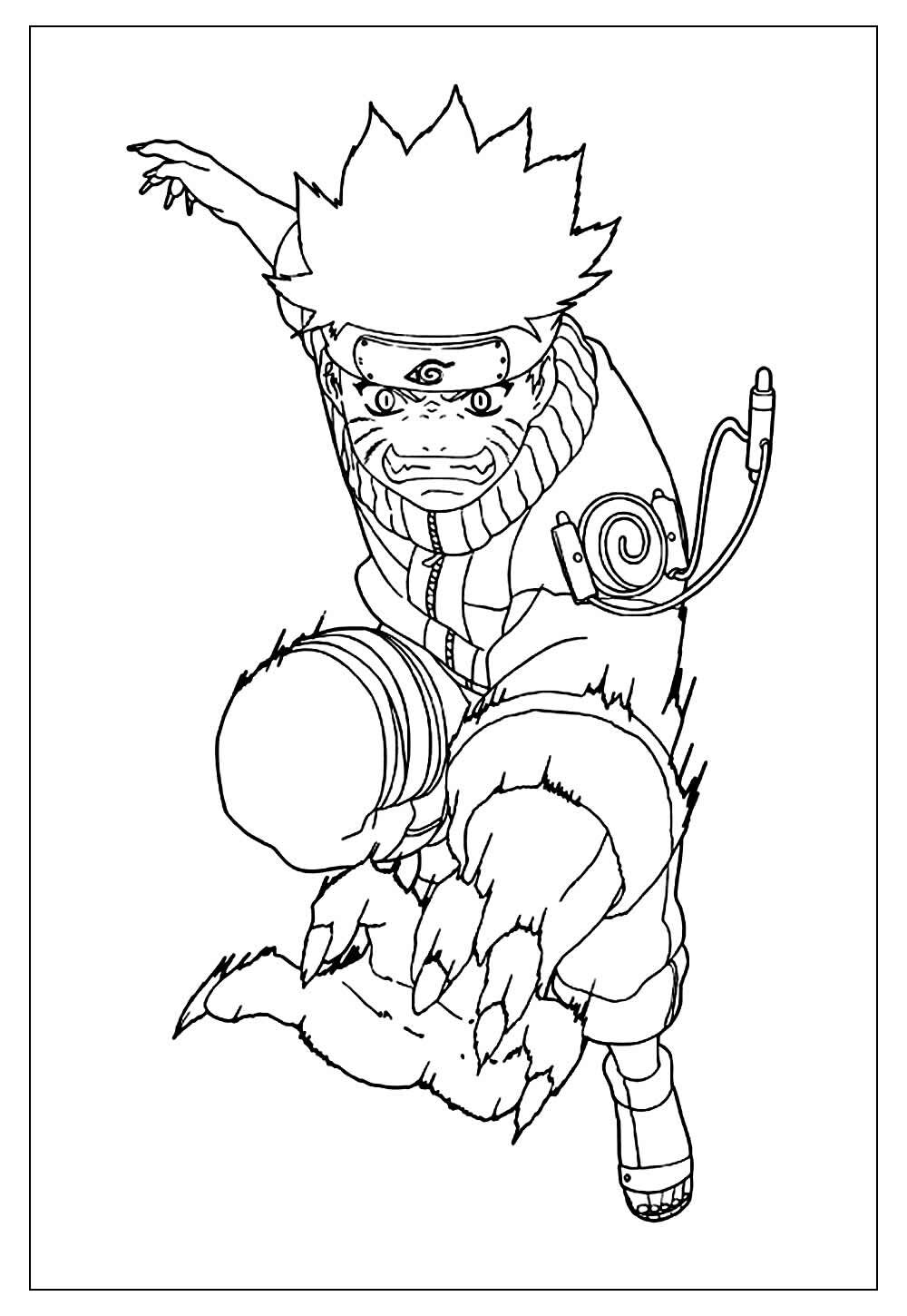 Desenho para colorir Boruto - Naruto
