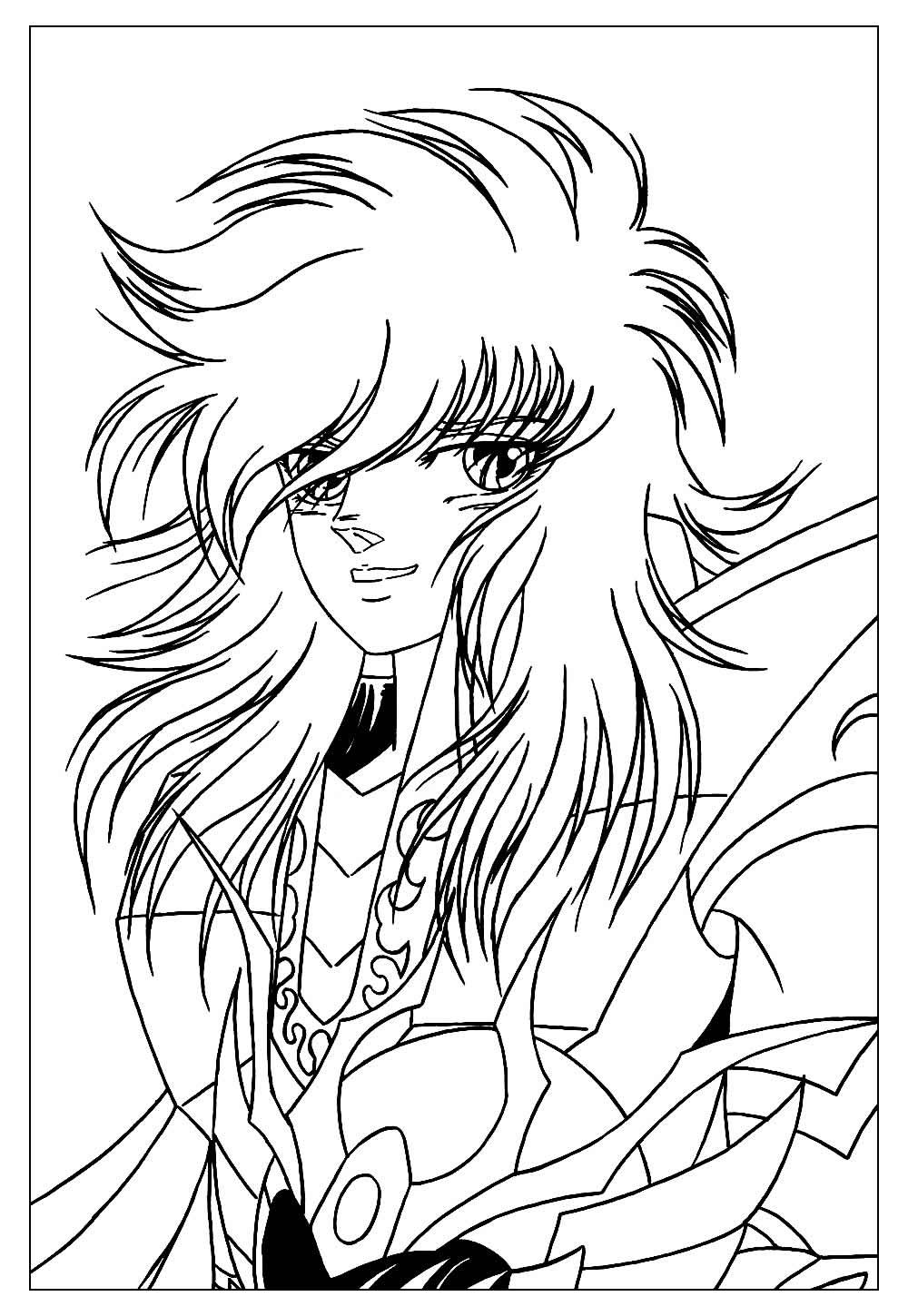 Desenhos dos Cavaleiros do Zodíaco para Colorir e Pintar