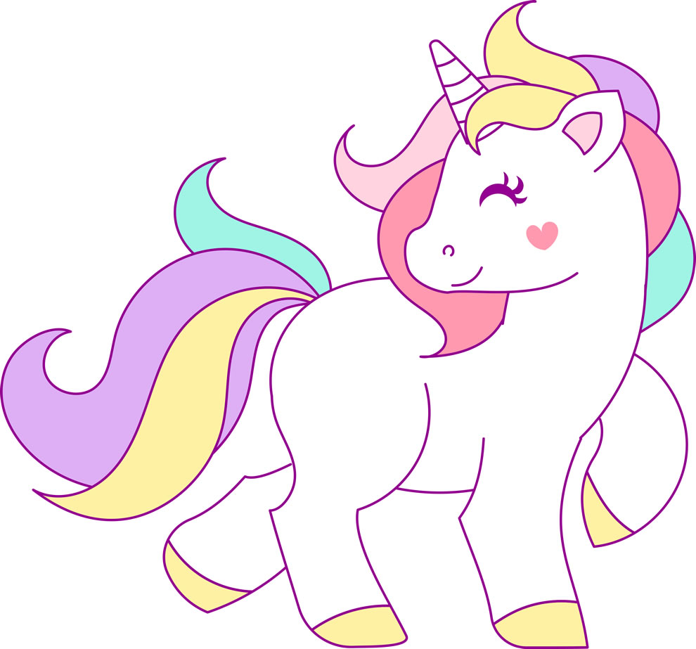 Desenhos de Unicornio para colorir imprimir e pintar - Desenhos para pintar  e colorir