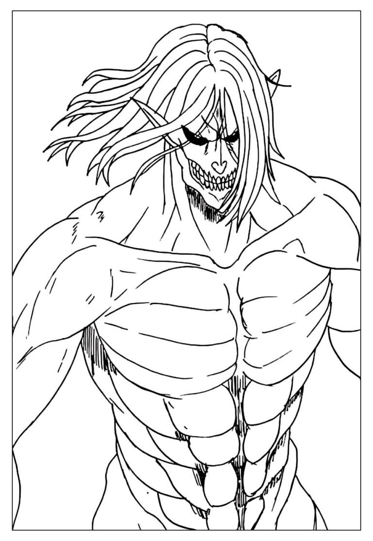 Desenhos de Attack on Titan para Colorir e Pintar