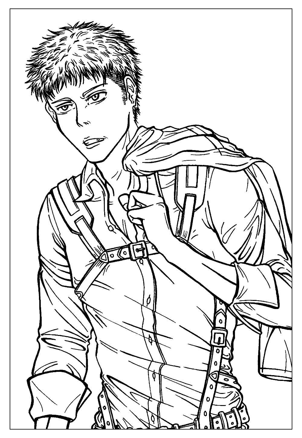 Desenhos de Attack on Titan para Colorir e Pintar