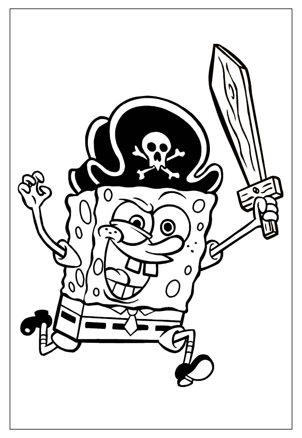 Desenhos do Bob Esponja para Colorir e Pintar - Tudo Para Colorir