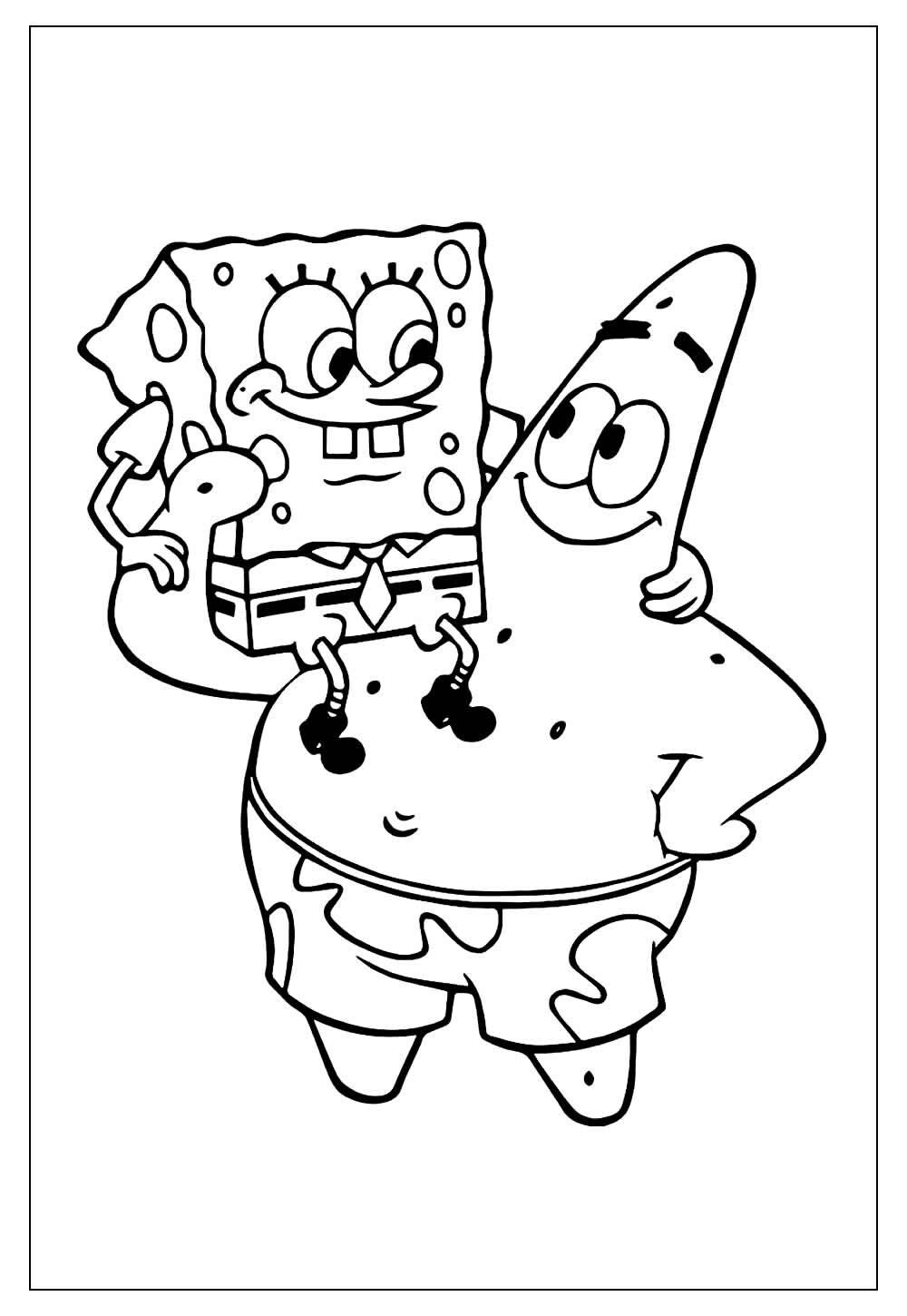Desenhos Do Bob Esponja Para Colorir E Pintar Tudo Para Colorir