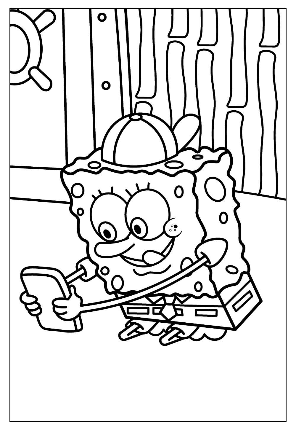 Desenhos do Bob Esponja para Colorir e Pintar - Tudo Para Colorir