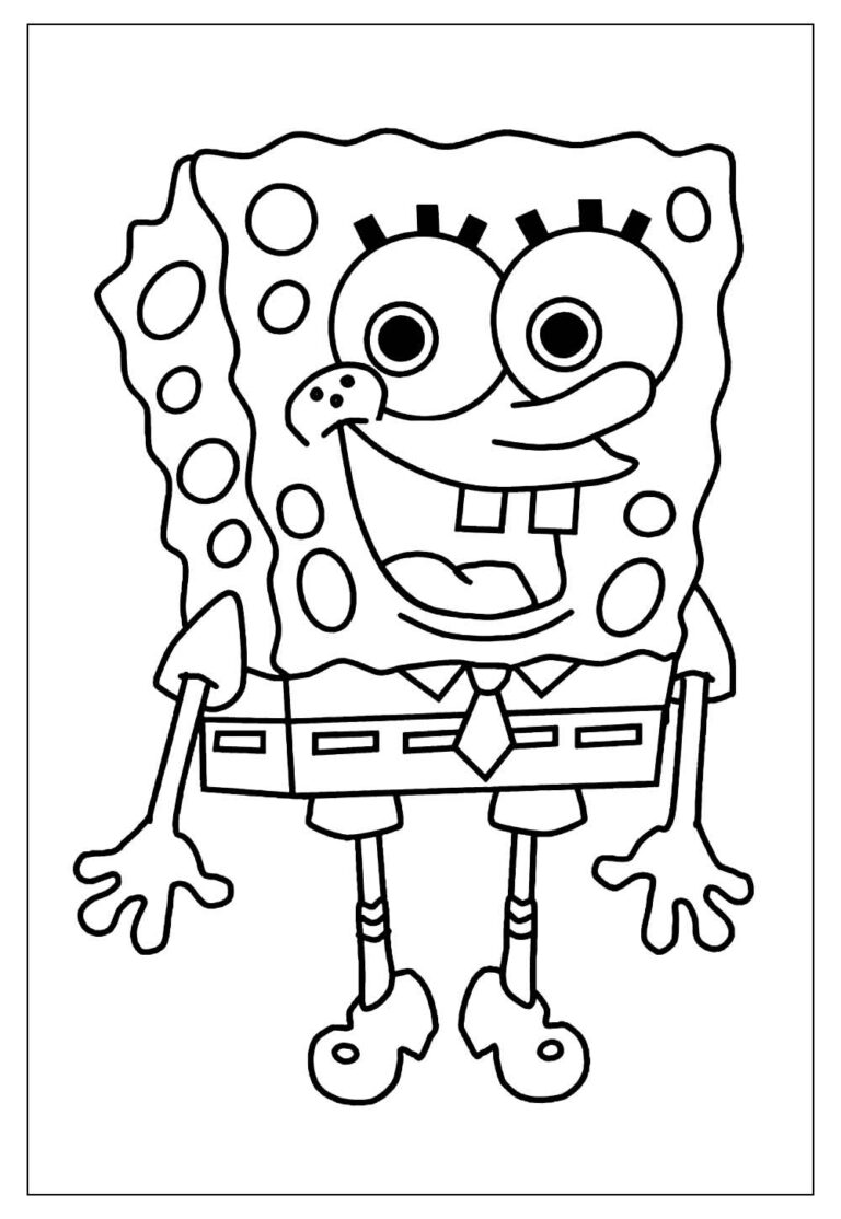 Desenhos do Bob Esponja para Colorir e Pintar - Tudo Para Colorir