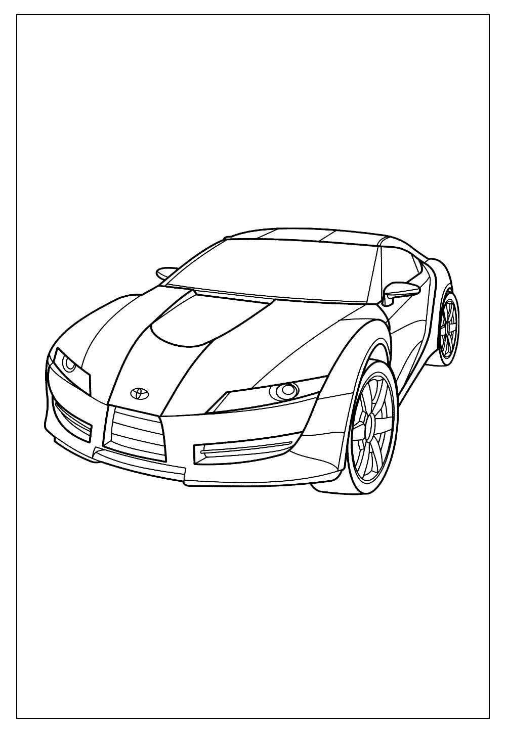 Desenho de Carro para colorir