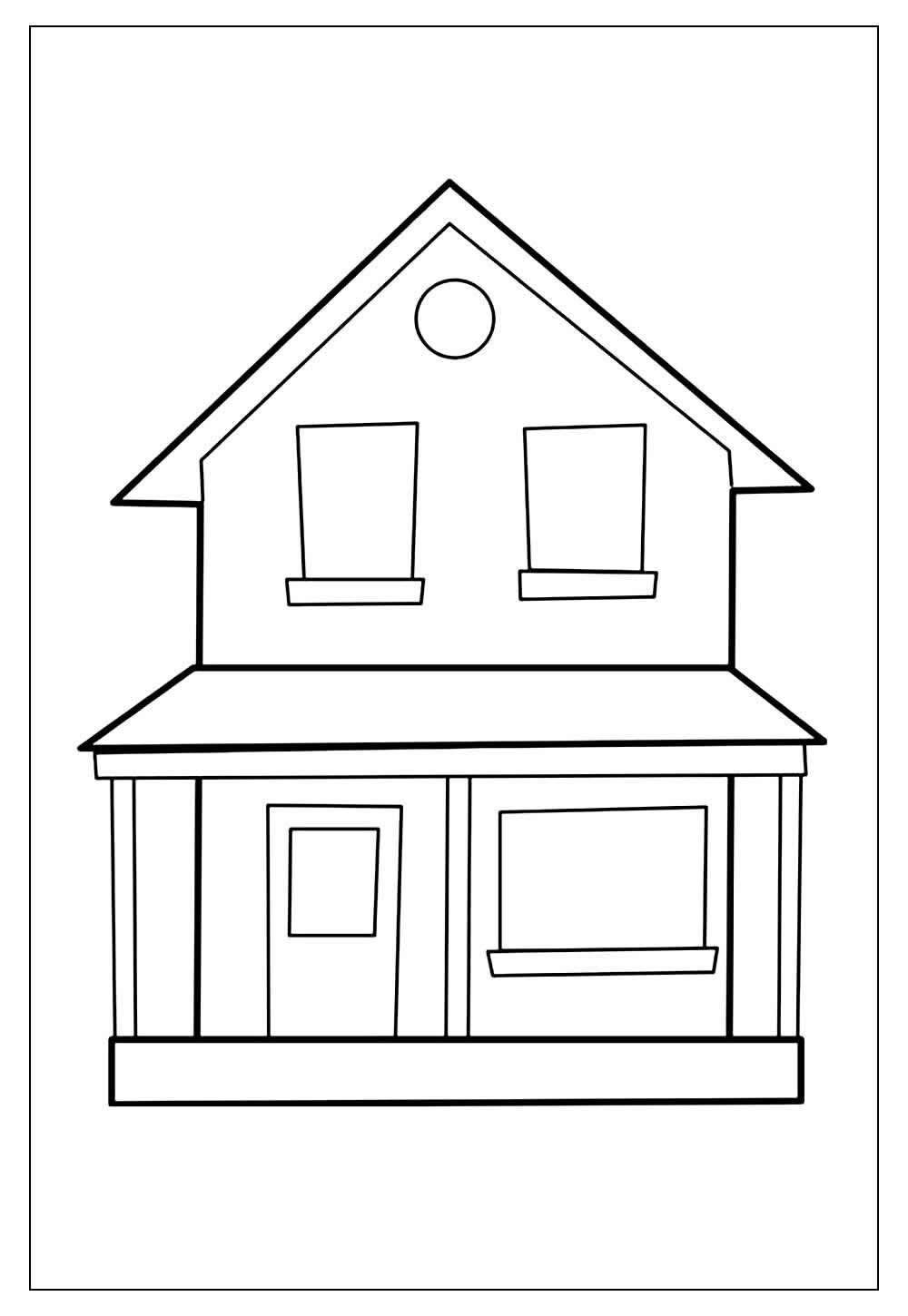 Desenho de Casa para pintar