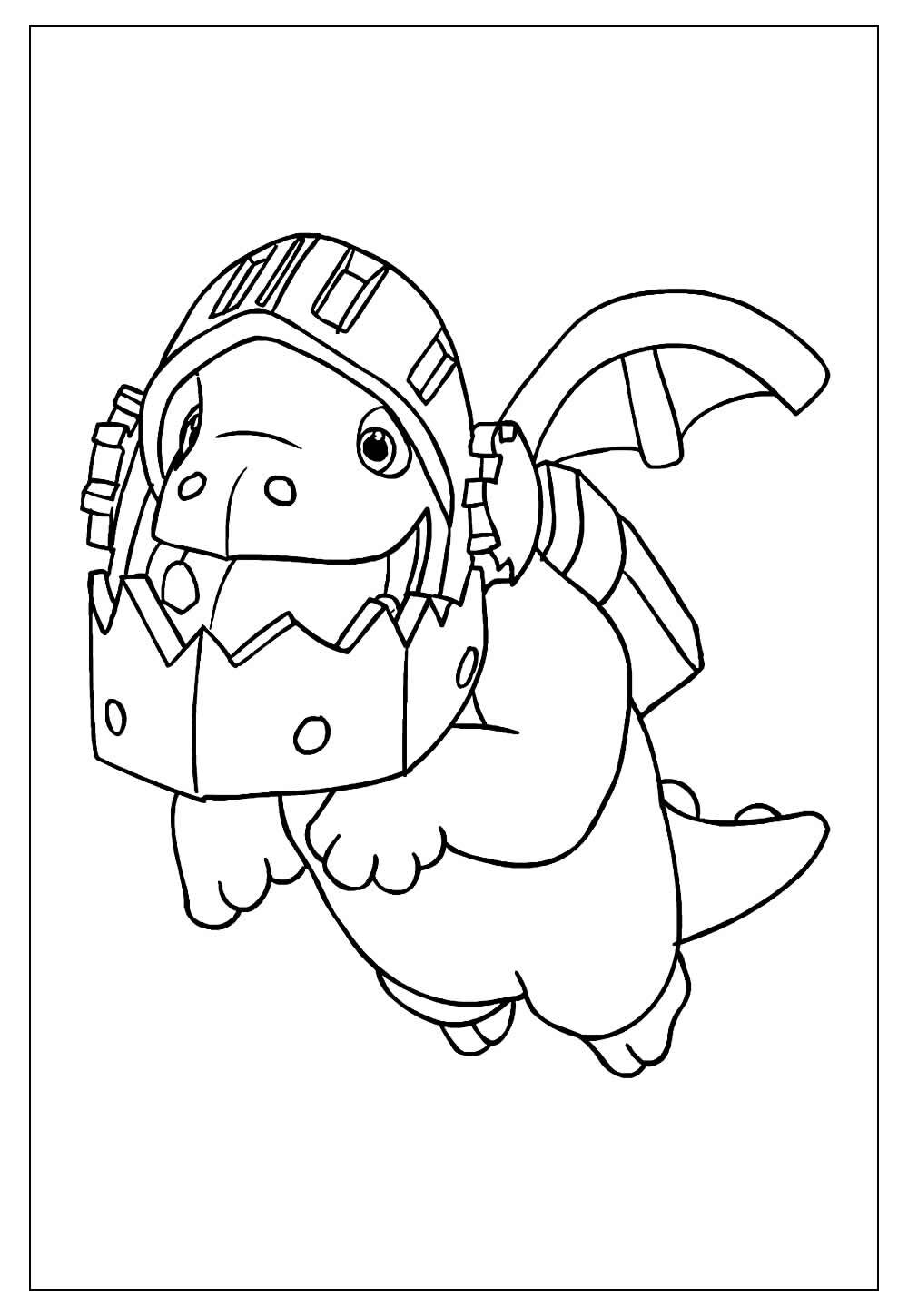 Desenho de Bebê Dragão para colorir