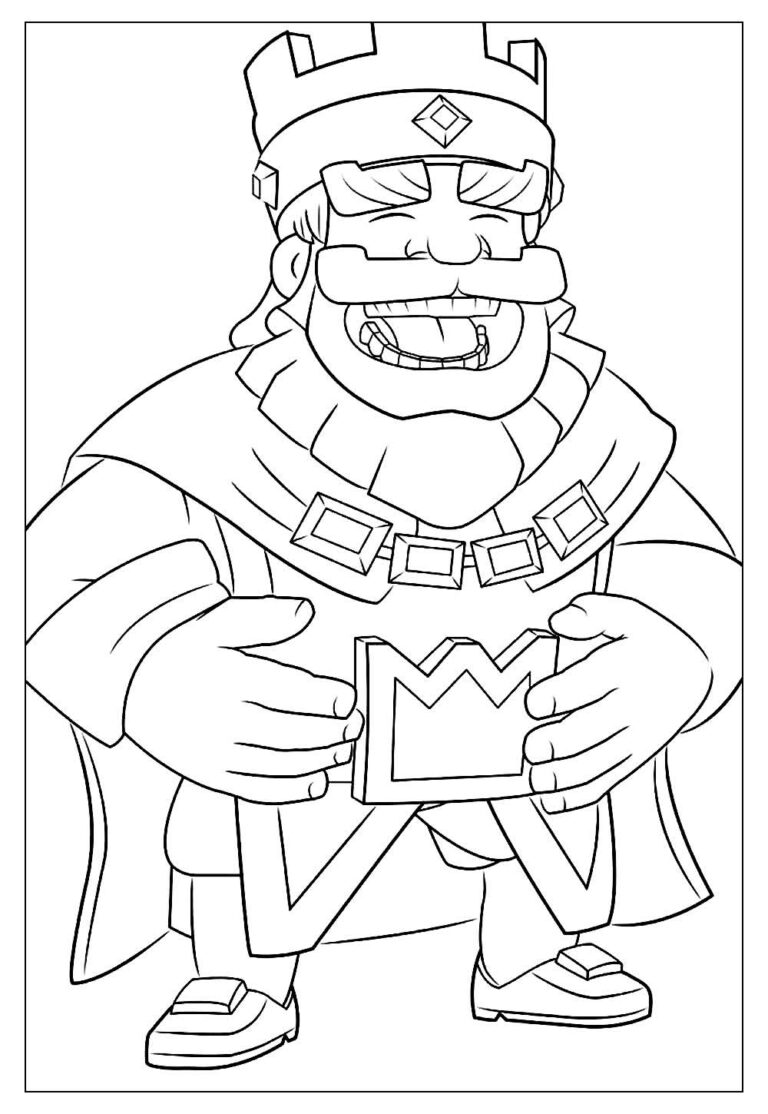 Desenhos De Clash Royale Para Colorir E Pintar