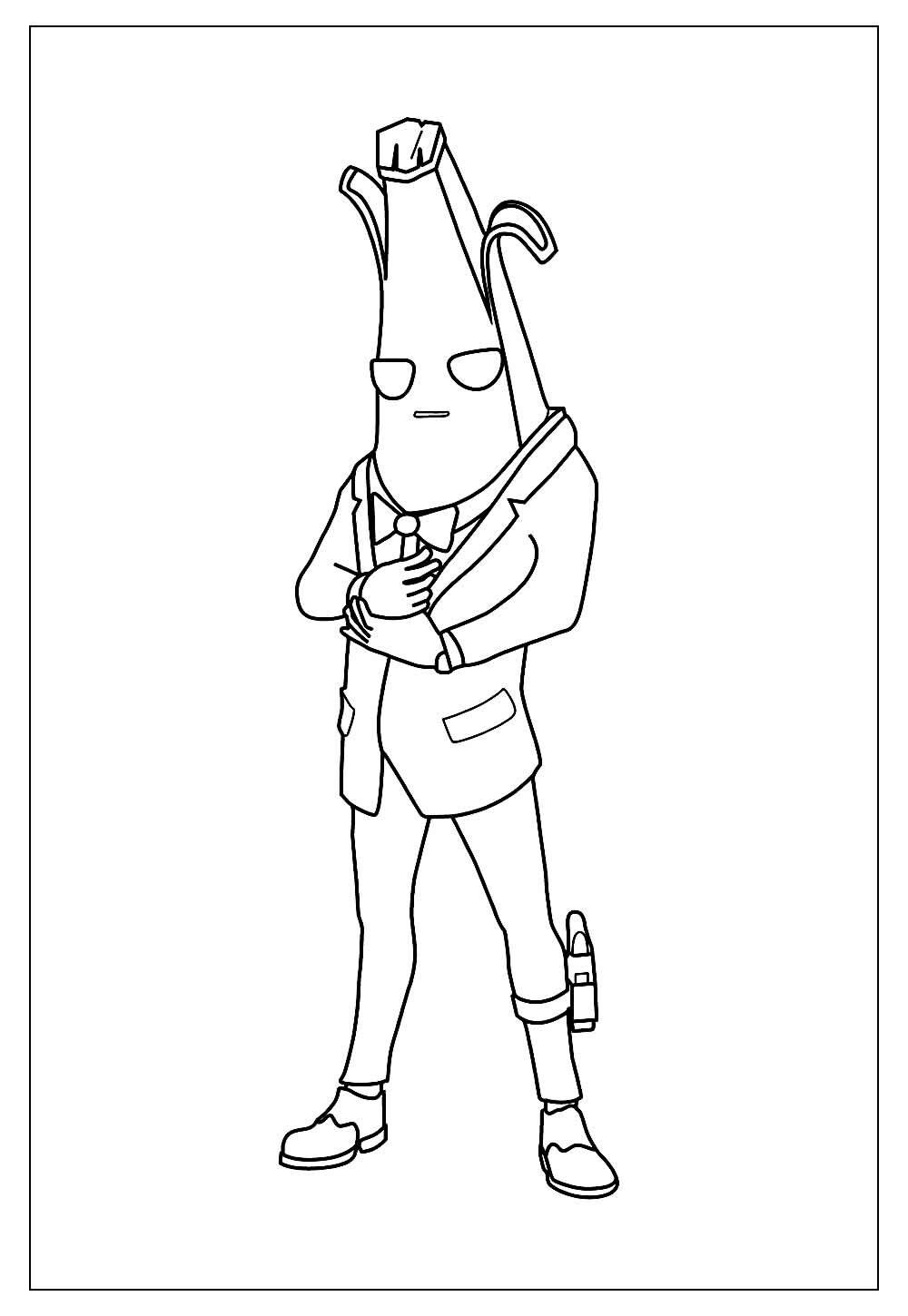 Fortnite Banana Skin Coloring Page Fortnite Banana Skin Coloring Page