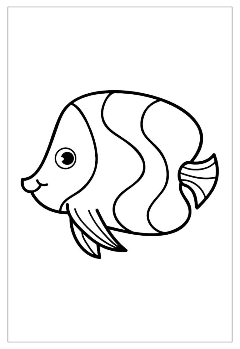 Desenhos de Peixes para Colorir e Pintar - Tudo Para Colorir