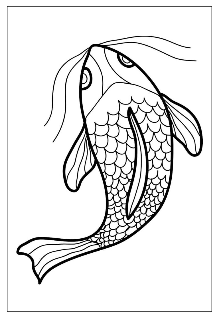 Desenhos de Peixes para Colorir e Pintar - Tudo Para Colorir