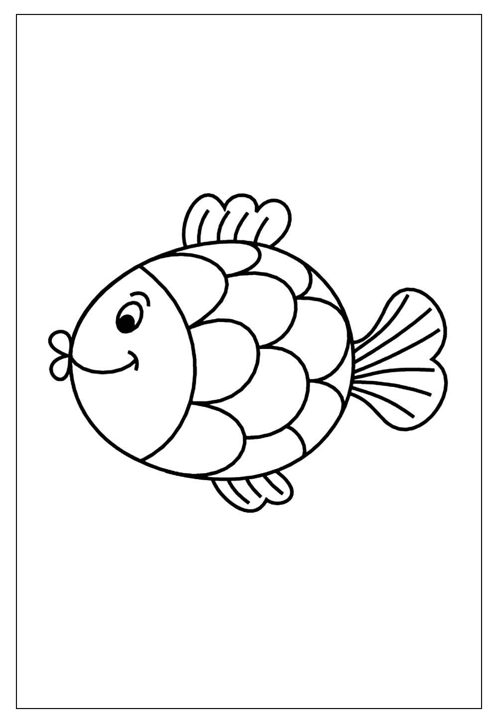 Desenhos de Peixes para Colorir e Pintar - Tudo Para Colorir