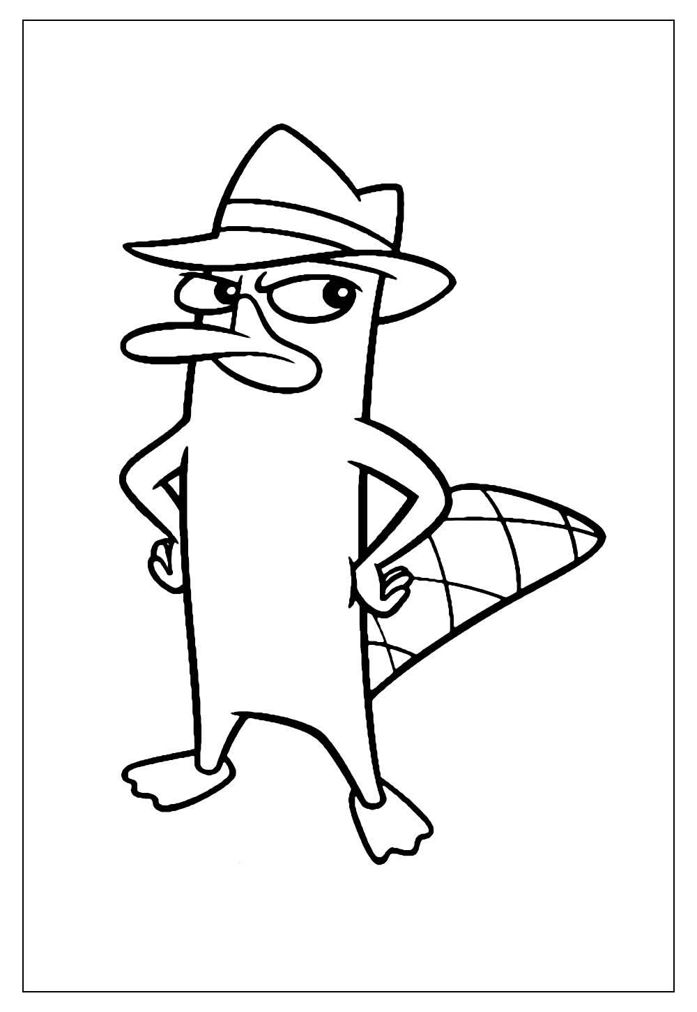 Desenho de Phineas e Ferb para colorir