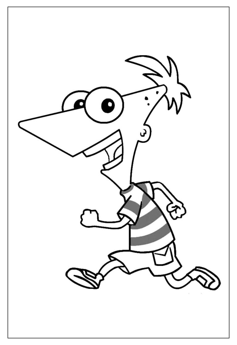 Desenhos de Phineas e Ferb para Colorir e Pintar