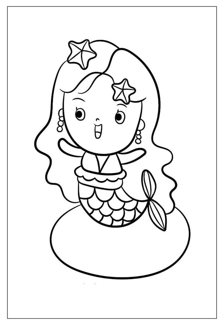 Desenhos de Sereia para Colorir e Pintar - Tudo Para Colorir