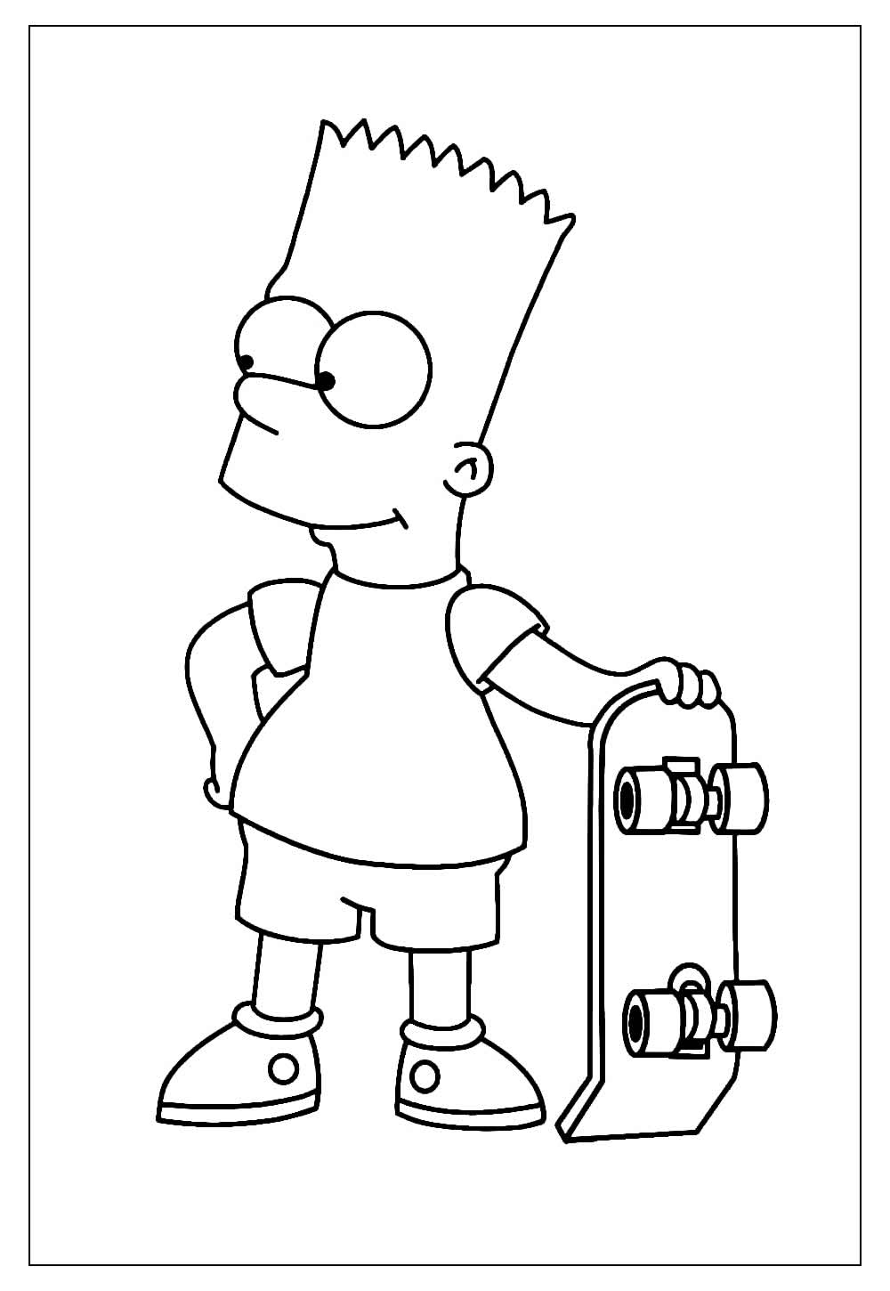Desenhos dos Simpsons para Colorir e Pintar - Tudo Para Colorir