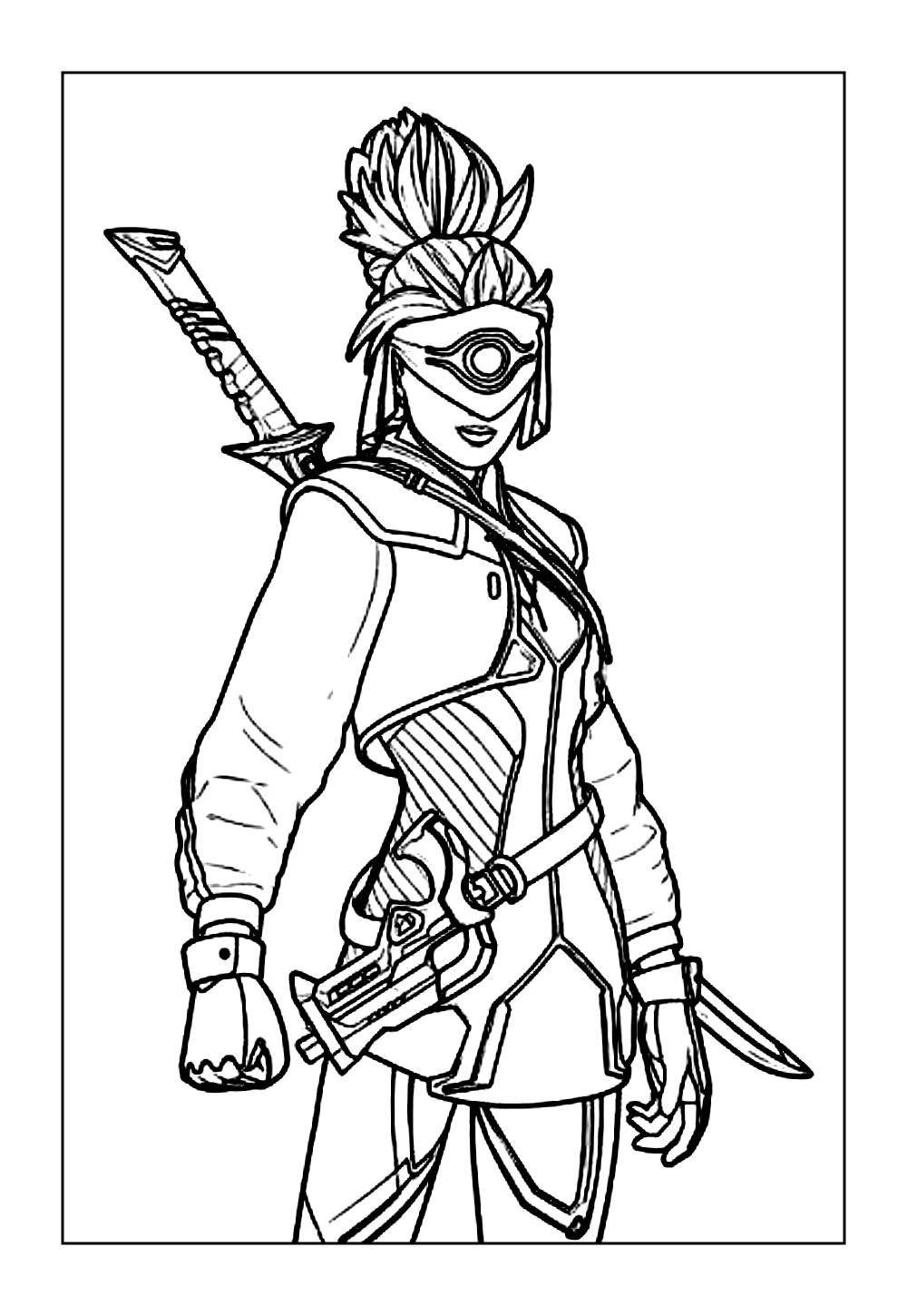 Desenho de Fortnite para colorir