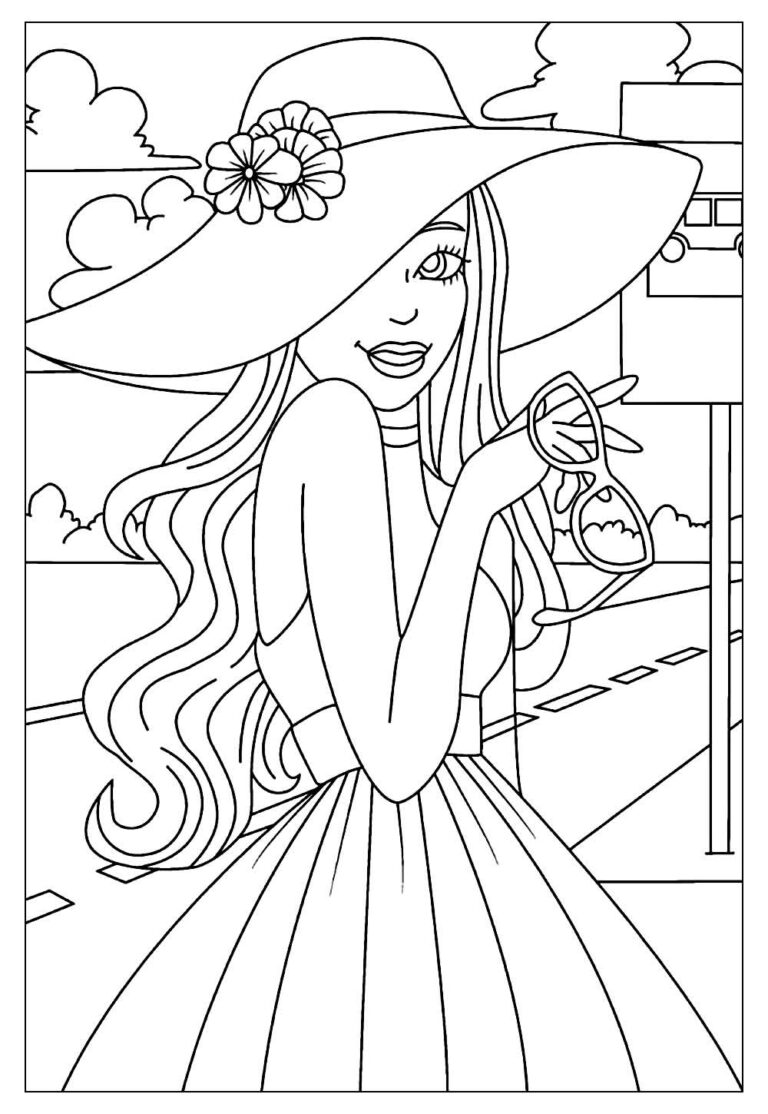 Desenhos da Barbie para Colorir e Pintar - Tudo Para Colorir