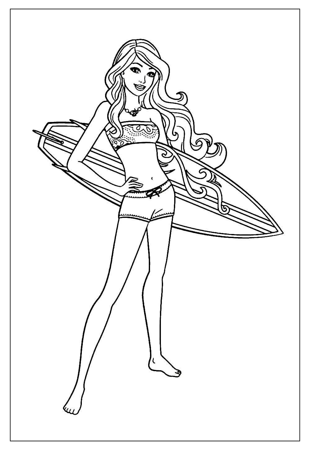 Desenhos da Barbie para Colorir e Pintar - Tudo Para Colorir