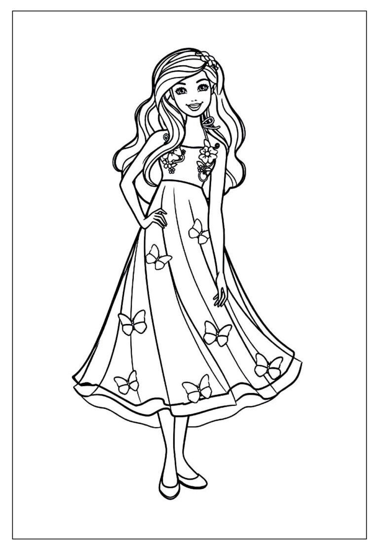 Desenhos da Barbie para Colorir e Pintar - Tudo Para Colorir