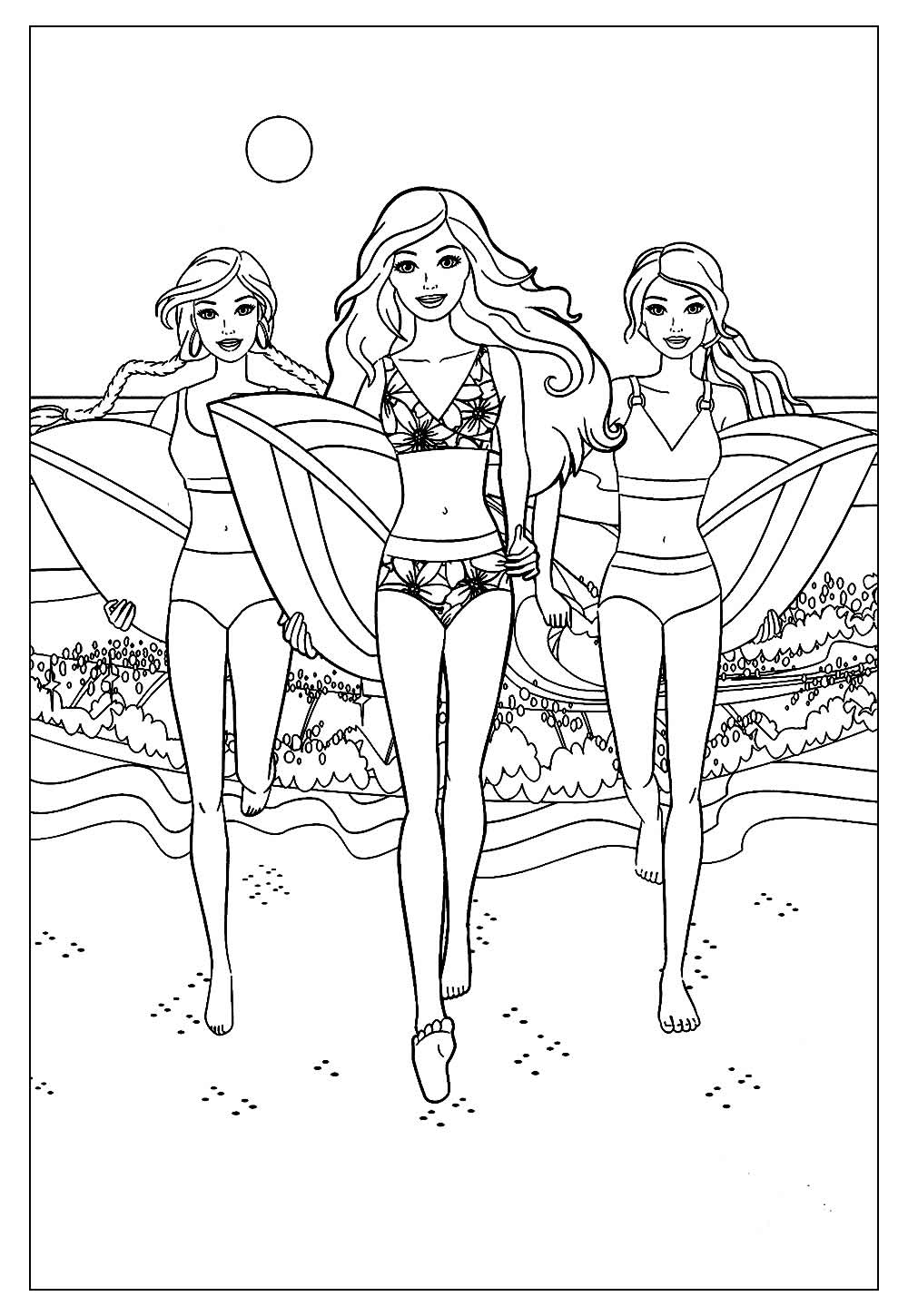 Desenhos da Barbie para Colorir e Pintar - Tudo Para Colorir