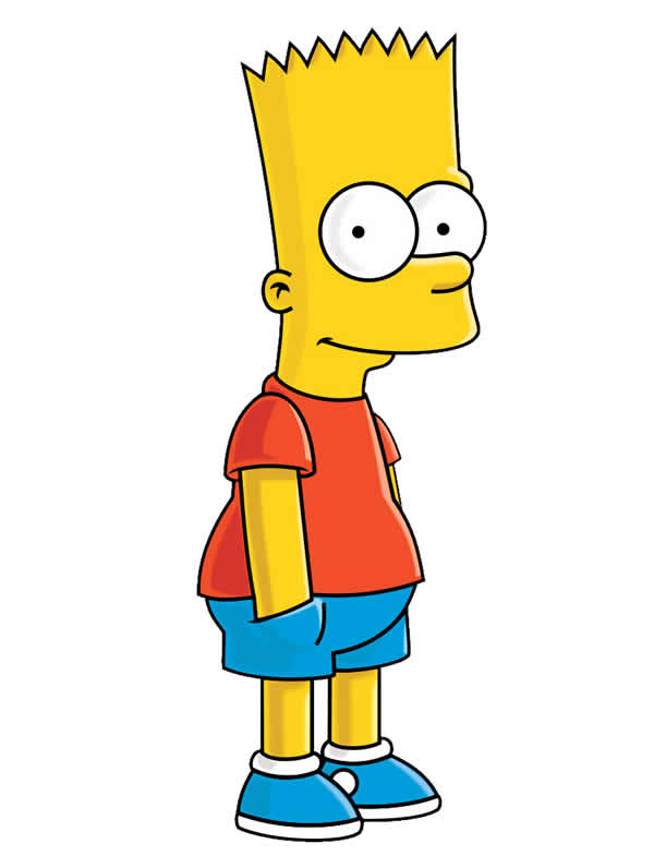 Imagem de Bart Simpson para Imprimir