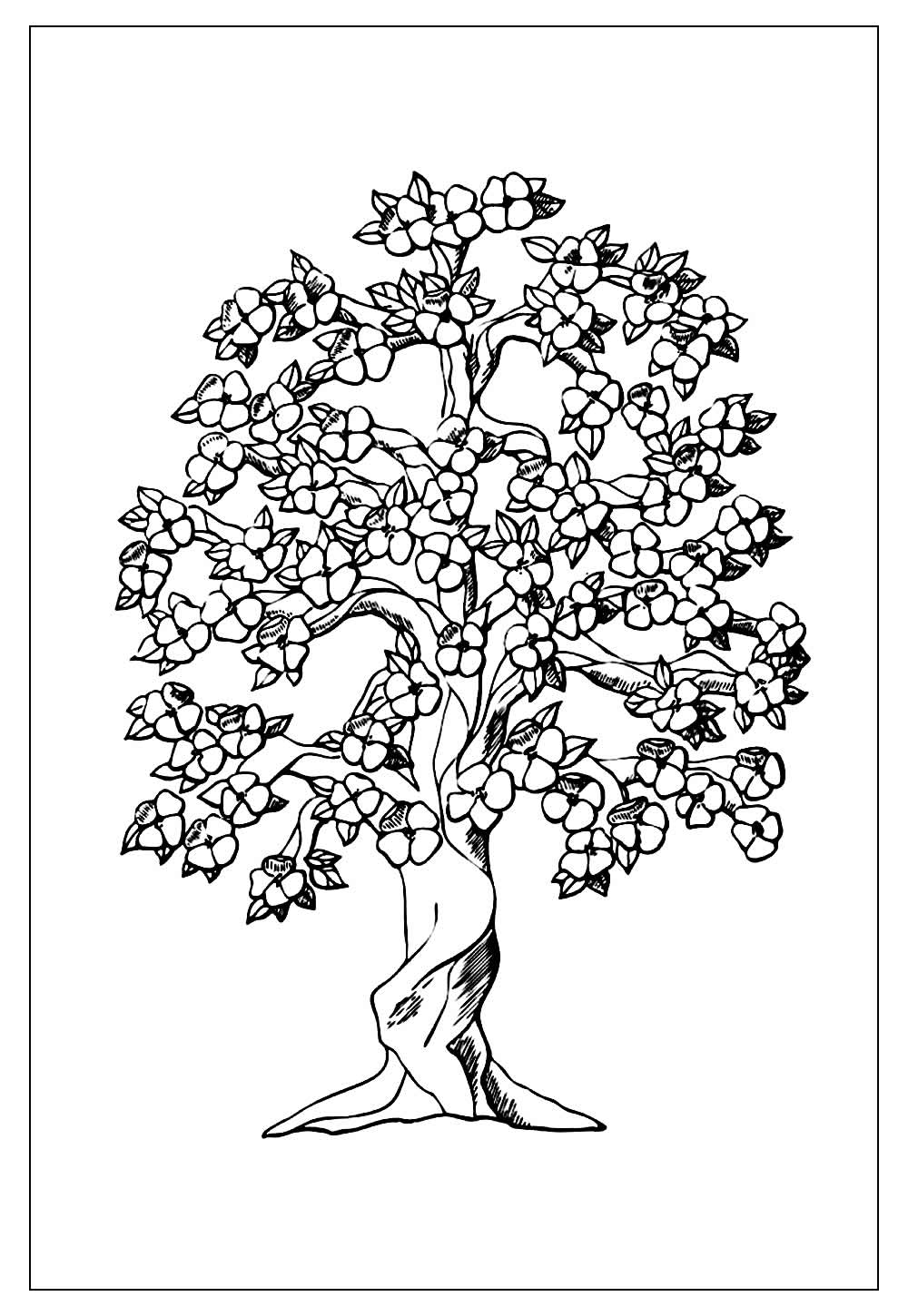 Desenhos de Árvore para Colorir e Pintar - Tudo Para Colorir